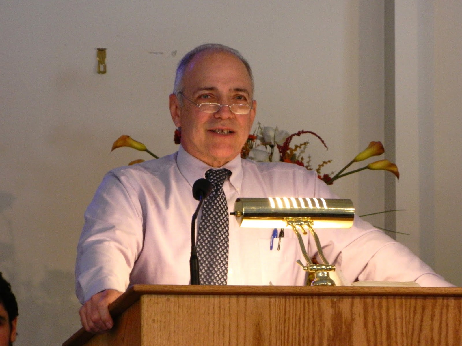 Bruce Blake salutes Mary