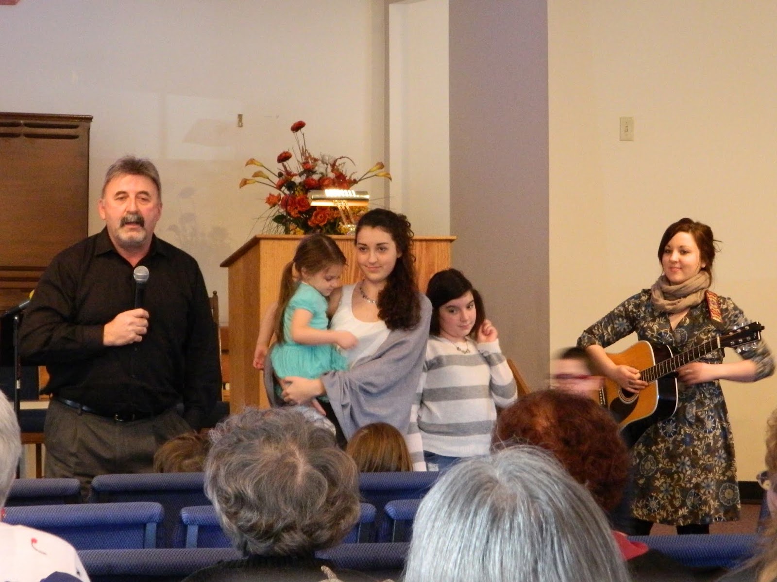 Polychroni toasting Mary